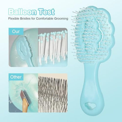 Cloud Shape Small Dog Grooming Brush (Sky Blue） - Image 3