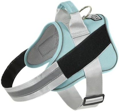 Dog Harness, No-Pull Reflective Dog Vest, Breathable Adjustable Pet Harness with Handle for Outdoor Walking - No More Pulling, Tugging or Choking by Bolux