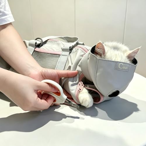 Cinf Cat Restraint Grooming Bag, Anti-Scratch Tool for Nail Trimming - Image 5
