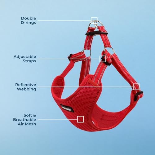 Voyager Step-in Flex Adjustable Dog Harness - Red, Small - Image 3