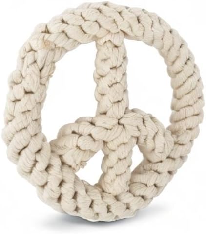 Harry Barker Rope Peace Dog Toy