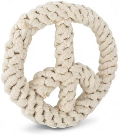 Harry Barker Rope Peace Dog Toy