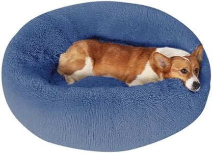 JOLLYVOGUE Dog Beds Large Sized Dog, 36 inches Calming Soft Anti-Anxiety Donut Dogs Bed, Washable Round Fluffy Cushion for Large Pets, Fits up to 80 lbs Pets by JOLLYVOGUE