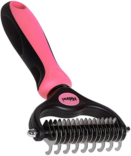 Nidawi Pet Dog Grooming Brush - Double Sided by Nidawi