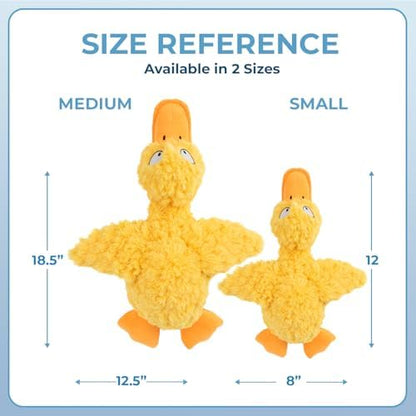 Best Pet Supplies Squeaky Plush Dog Toy - Ducky Doodle, Small - Image 5