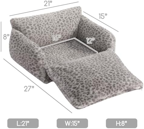 Hollypet Cat Bed Small Dog Orthopedic Couch Beds for Pets up to 13 lbs - Image 3
