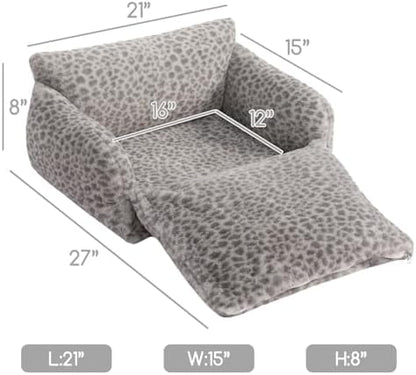 Hollypet Cat Bed Small Dog Orthopedic Couch Beds for Pets up to 13 lbs - Image 3