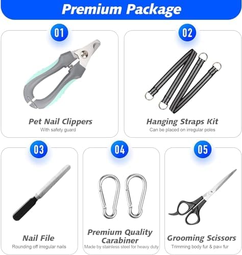 Ateson Pet Grooming Hammock, Dog Grooming Harness for Nail Trimming, XL - Image 4