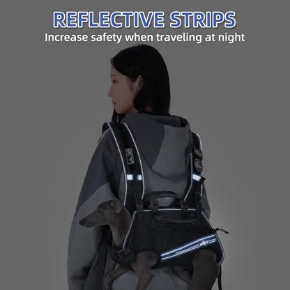 Wakytu Dog Lift Harness for Small Dogs,Dog Backpack Carrier - Image 3