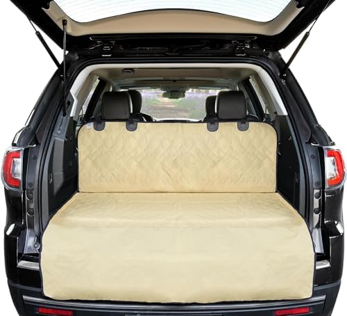 Arf Pets SUV Dog Cargo Liner Cover for SUVs and Cars, Waterproof Material, Non Slip Backing, Extra Bumper Flap Protector, Large Size - Universal Fit by ArfPets