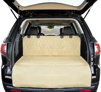 Arf Pets SUV Dog Cargo Liner Cover for SUVs and Cars, Waterproof Material, Non Slip Backing, Extra Bumper Flap Protector, Large Size - Universal Fit by ArfPets