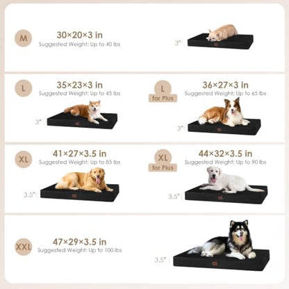 EHEYCIGA Washable Dog Crate Bed for Medium Dogs, 30x20Inch, Black - Image 3
