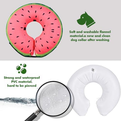 Inflatable Dog Cone Collar for After Surgery, Doggie Neck Blow up Donut Recovery ECollar, Soft Adjustable Dog Cone for Small Medium Large Dogs and Cats - Image 6