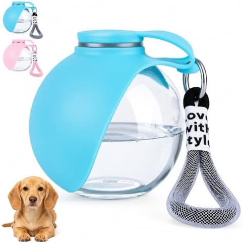 2 in 1 Portable Dog Water Bottle Tumbler, 10oz Stainless Steel (Blue) by Unknown