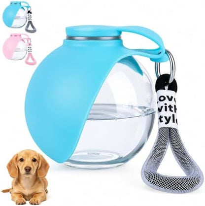 2 in 1 Portable Dog Water Bottle Tumbler, 10oz Stainless Steel (Blue) by Unknown