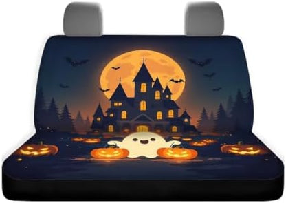 Halloween Moon Car Back Seat Covers,Non-Slip Interior Protective Covers Rear Facing Cars Seat Cushion Seat Cover - Image 5