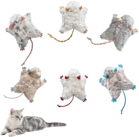 Catnip Mouse Toys for Cats, 6Pcs Interactive Plush Mice Cat Toys for Indoor by Unknown