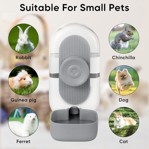 Lemtrflo 28oz Rabbit Water Bottle Dispenser, Bunny Cage Water Bowl - Image 2
