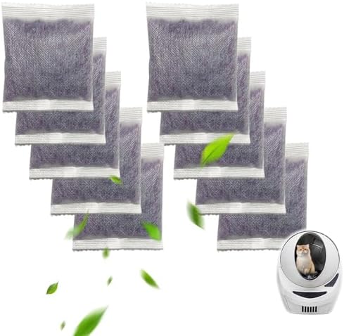 10 PCS Cat Litter Deodorizer Refills Compatible with Whisker OdorTrap Pod,Odor Remover Refills for Litter-Robot 4 Waste Bags & Litter-Robot 3 Waste Drawer, Litter Box Odor Eliminator (Lavender) by Unknown