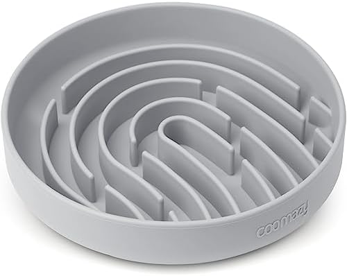 Coomazy Slow Feeder Dog Bowls, Silicone Anti Choking Puzzle Dog Food Bowl by Coomazy