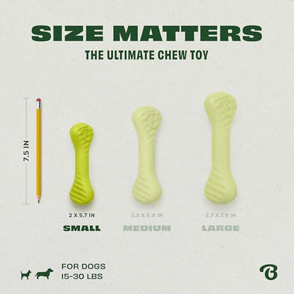 Benebone Natural Rubber Dog Bone Chew Toy, Small - Image 5