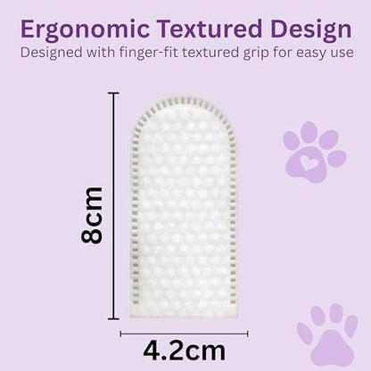 Dog & Cat Dental Finger Wipes, Fresh Breath, No Rinse, 100 Count - Image 4
