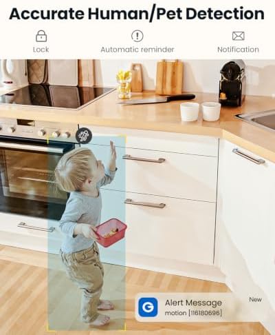 ieGeek Indoor Camera, 2K Cameras for Home Security, 5G Security Camera Indoor, 360° Pet/Dog/Baby Camera with Phone App, AI Tracking, 2-Way Audio, Night Vision, 24/7 SD Card Storage, Alexa - Image 4