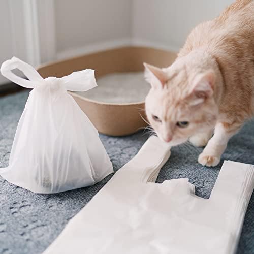 Cat Litter Bags, Plant-Based by Americat – 50 Bags for Scooped Litter, Pee & Poop from Cat Litter Boxes – Compost Certified – Holds 11 Pounds of Waste – Durable, Unscented, With Handles (16” x 8”) - Image 6