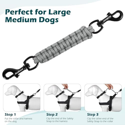 PetBonus Dog Collar Safety Clip, Handmade Prong Collar to Harness Connector - Image 6
