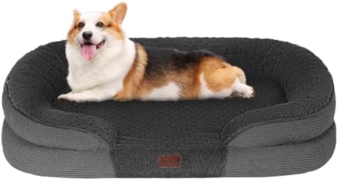 Dwanton Orthopedic Waterproof Medium Dog Bed Sofa, Gel Memory Foam, 36" by DWANTON