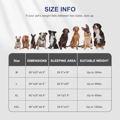 FURTIME Orthopedic Medium Dog Bed, Supportive Waterproof Pet Bed - Image 5
