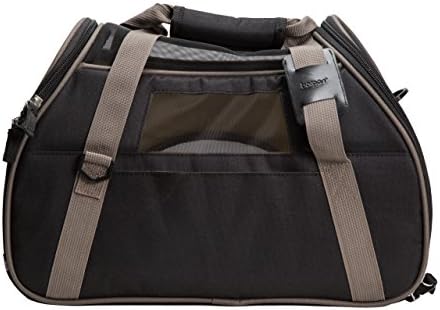 Coastal Pet Bergan Comfort Carrier - Breathable Travel Carrier for Dogs & Cats - Black & Grey, 16" x 8" x 11" - Image 5
