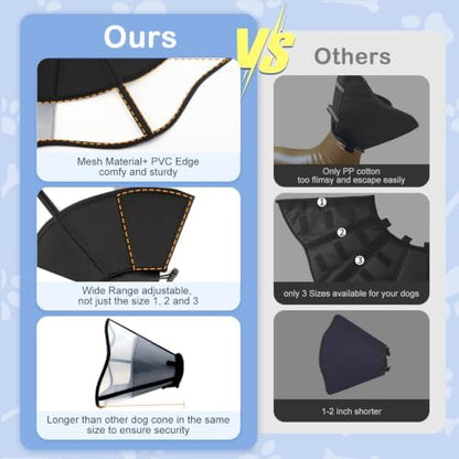 Dog Cone to Stop Licking, Soft Dog Cone Collar Alternative After Surgery - Image 6