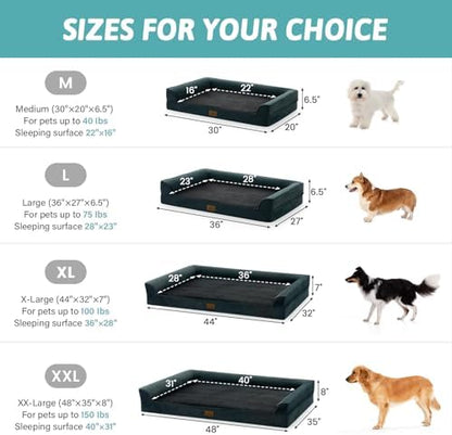 COZY KISS Orthopedic Dog Bed for Medium Small Size Dogs, U Shaped 30x20 in - Image 3
