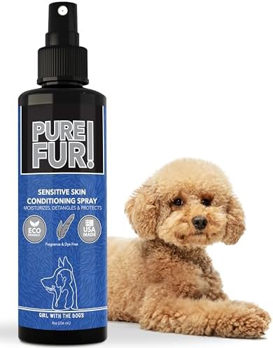 Pure Fur! by Girl With The Dogs Sensitive Skin Pet Conditioning Spray 8Wks+ by GirlWithTheDogs