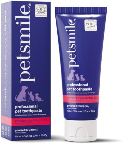 Petsmile VOHC Accepted Toothpaste, Rotisserie Chicken 2.5 Oz, Cats + Dogs by petsmile