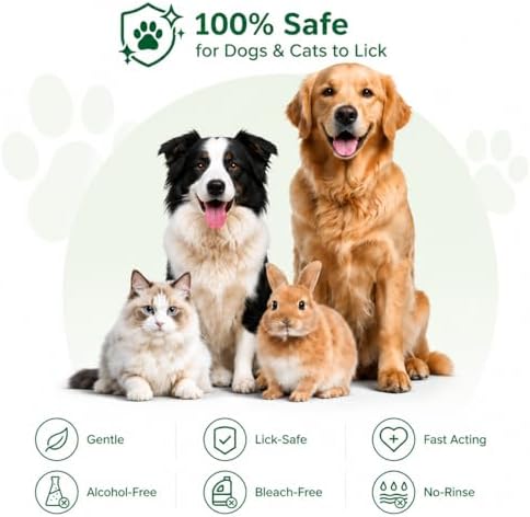 Pet Cleaning Glove Wipes for Dogs & Cats, 20 Pcs - Image 2