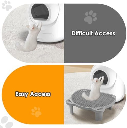 Litter Catching Step for Cat Litter Box, Litter Trap Stool for Automatic Litter Box Self Cleaning, Litter Collection Stairs, Litter Catcher Ramp for Old Geriatric Senior Cat or Kitten - Image 5