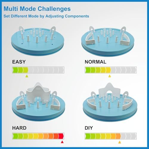 Interactive Cat Treat Puzzle Enrichment Toys, Sky Blue - Image 2