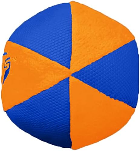 Nerf Dog Trackshot Ball Dog Toy with Interactive Squeaker and Crunch, Lightweight, Durable and Water Resistant, 4.5 Inches, For Medium/Large Breeds, Single Unit, Blue/Orange - Image 4