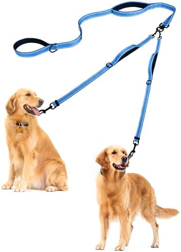 PetBonus Double Dog Leash, No Tangle Dual Leash, Walking Training Lead by Petbonus