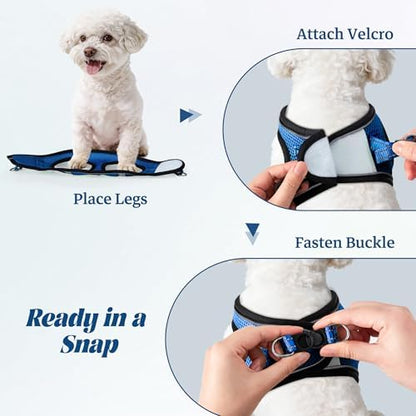 No Pull Dog Puppy Harness and Leash Set Reflective Mesh Vest X-Small - Image 4