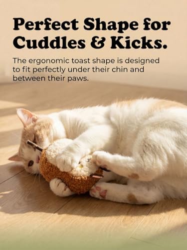 Cat Plush Toy [6000mg A+ Natural Catnip & Silvervine] with Teething Stick - Image 5