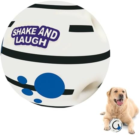 Glow in The Dark Dog Toys Ball, XL, 5.51 in (14 cm) by SHAKEANDLAUGH