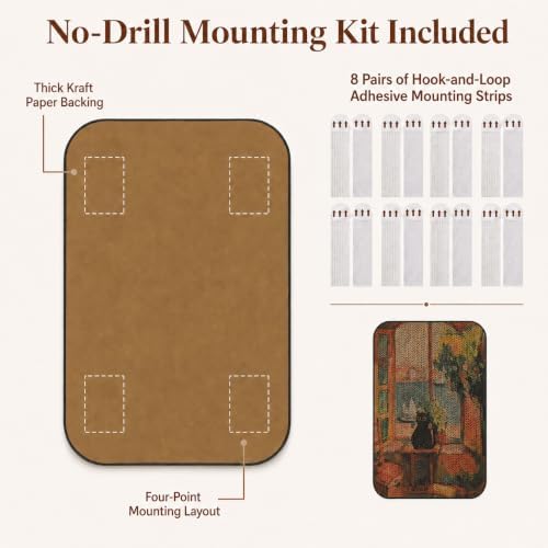 2 Pack Cat Wall Scratcher, Art Cat Scratching Board for Cats - Image 4
