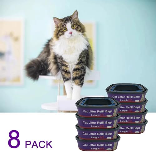 8 Pack Cat Litter Refill Bags Cartridge Compatible with Genie Cat Litter Standard and Plus Pails - Image 5