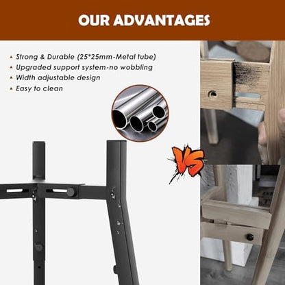 Dog Bowl Stand for Large Dogs, Adjustable Width & Height, Tall Elevated Dog Food Water, Bowl Not Included - Image 4