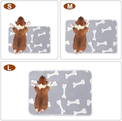 1 Pack 3 Blankets for Dog Puppy Cat (Large 41x31'', Star, Bone, Love) - Image 2