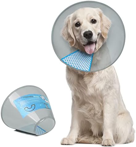 Supet Dog Cone Collar to Stop Licking, Elizabeth Recovery Collar After Surgery for Large, Medium, Small Dogs, Pet Head Cone Alternative by Supet