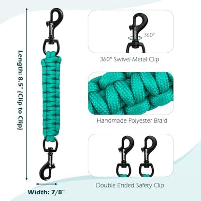 PetBonus Dog Collar Safety Clip, Handmade Prong Collar to Harness Connector - Image 2